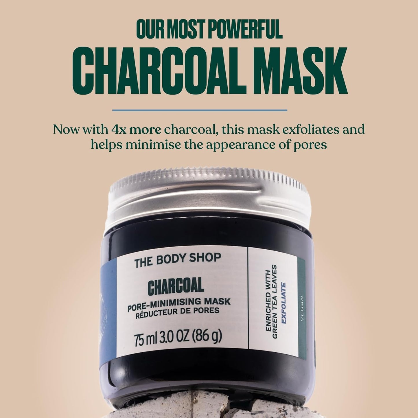 The Body Shop Himalayan Charcoal Purifying Glow Mask, 75ml