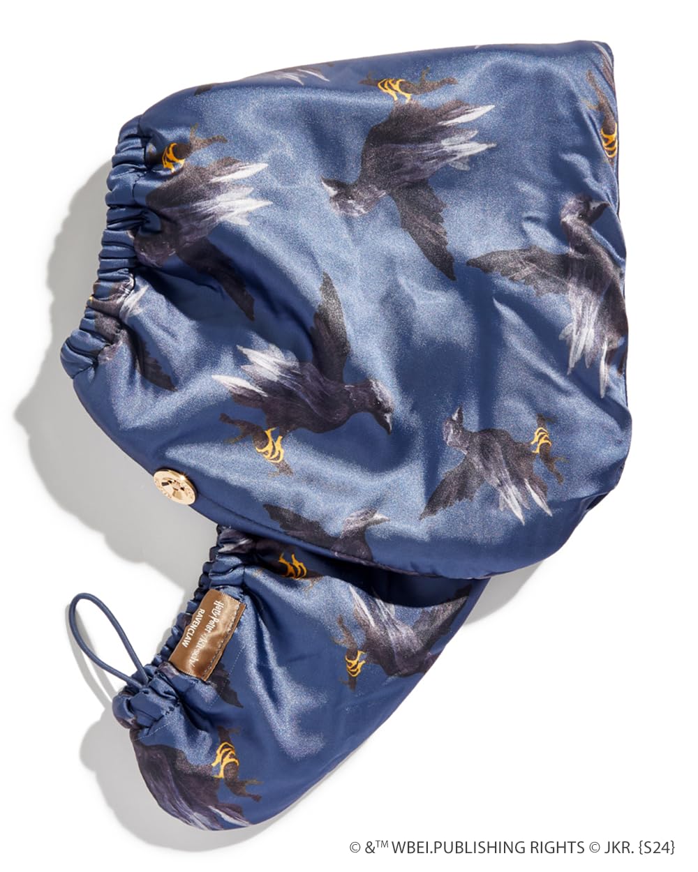 Kitsch Harry Potter x Satin Microfiber Hair Towel Wrap for Women - Super Absorbent, Quick Dry, Anti-Frizz, for Long & Short Hairs, Turbans for Women, Hair Wrap - Hufflepuff - Ravenclaw