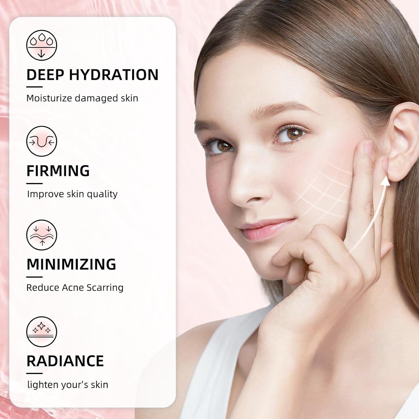 5 Pack Bio Collagen Face Mask Skincare, 100% Hydrating Collagen Mask Overnight Korean Skin Care