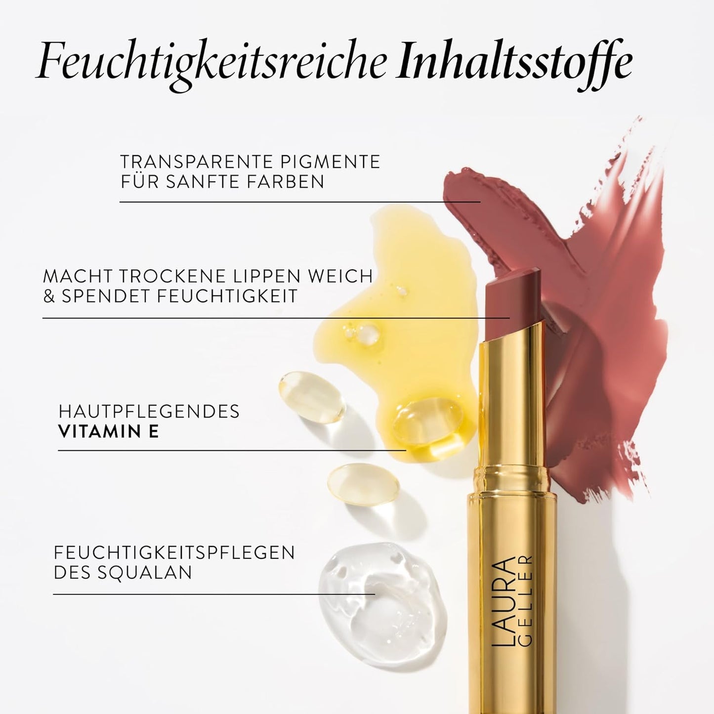 LAURA GELLER NEW YORK Jelly Balm Moisturizing Tinted Lip Balm - Terracotta Go - Hydrating Vitamin E - Semi-Shine Finish