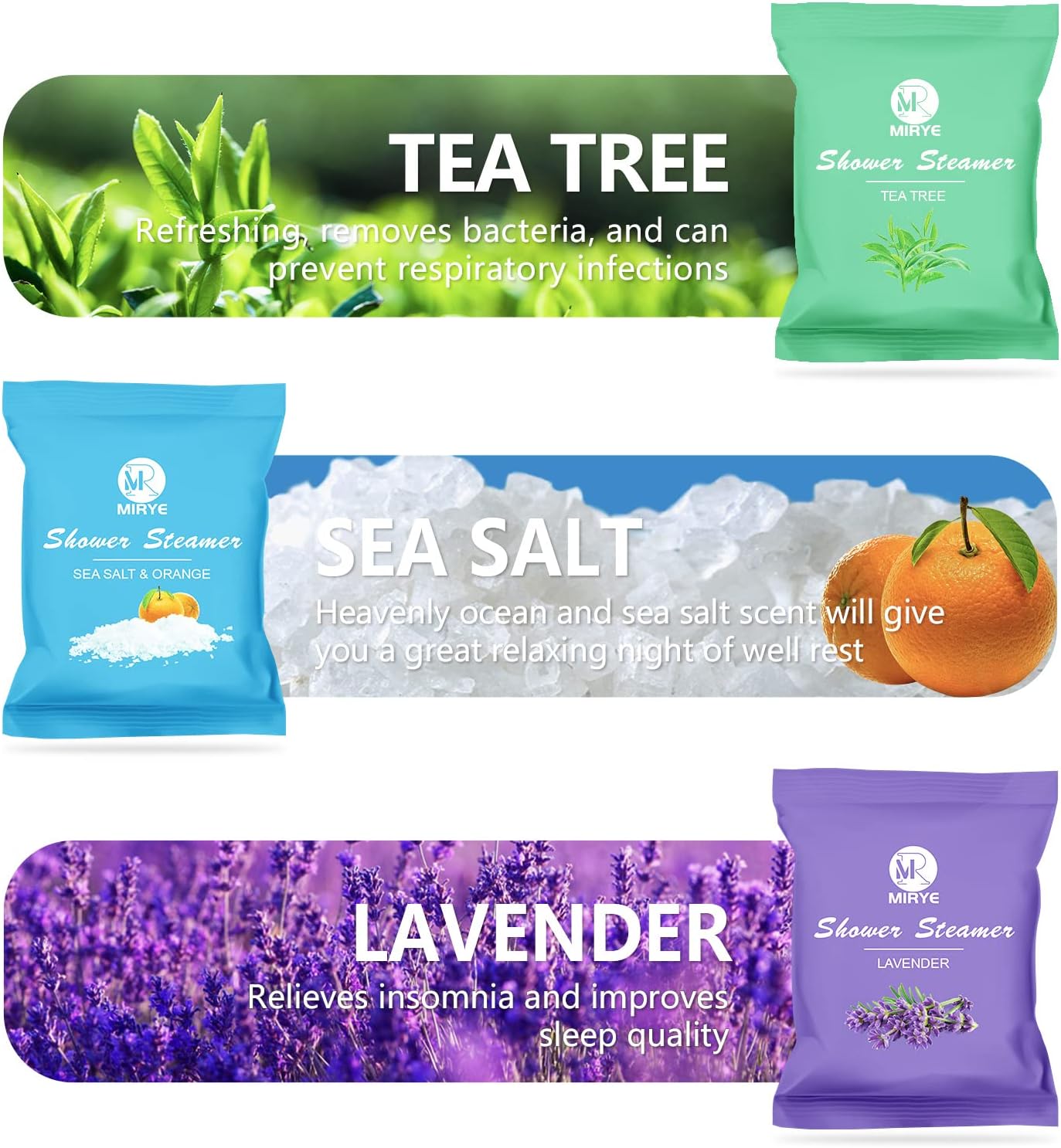 Shower Steamers Aromatherapy Birthday Gifts for Women Men, 24-Pack Stress Relief Organic Shower Bombs with Essential Oil, Stocking Stuffers White Elephant Christmas Gifts for Mom Wife Friends