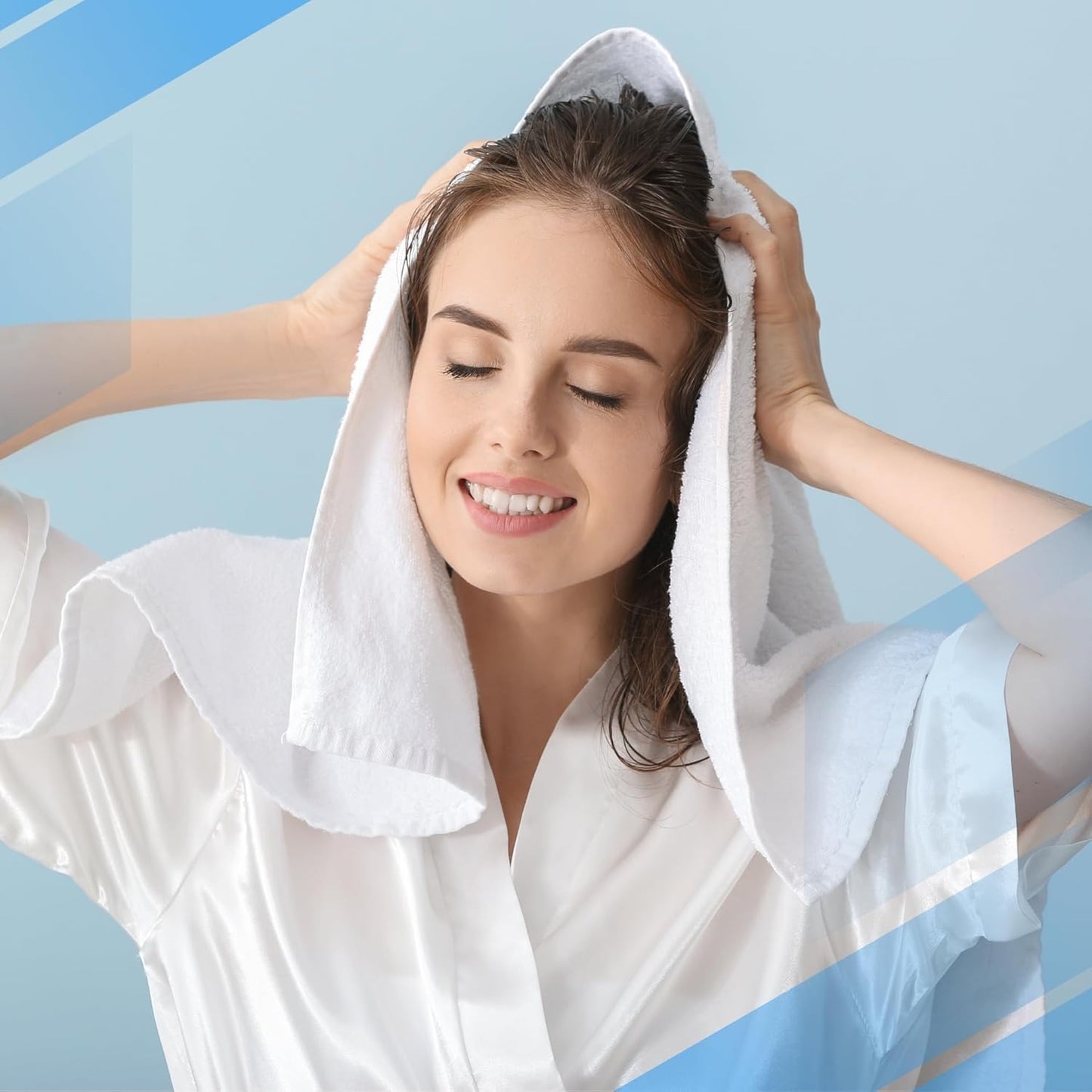 Infinitee Xclusives Gray Hand Towels for Bathroom - Set of 6 (16x28 inches) 600 GSM, 100% Cotton Ultra Soft, Quick Drying, Hotel Quality Hand Towel Set (Charming Grey, Hand Towels)