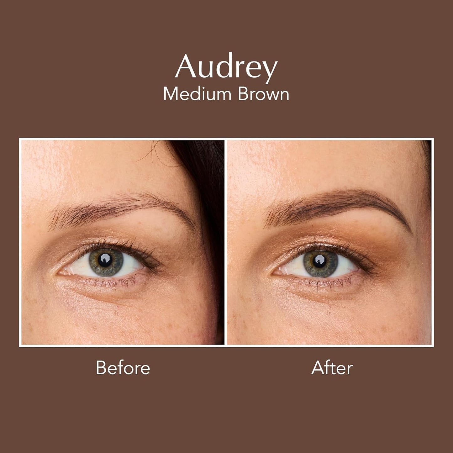 Thrive Causemetics Instant Brow Fix Semi-Permanent Eyebrow Gel, Waterproof Tinted Eye Brow Gel with Vitamin B5, Smudge-Proof, Long Lasting Definition, Vegan & Cruelty Free, Audrey (Medium Brown)