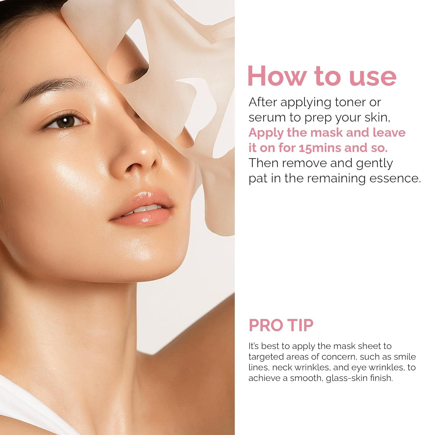 DLUX PROFESSIONAL Calming Face Mask Pack - 10 Pcs Calm Irritated Skin, Treats Dry and Dull Skin, Natural Radiance, Antioxidant Effects, Revitalize, Repair Mask, Anti-Aging