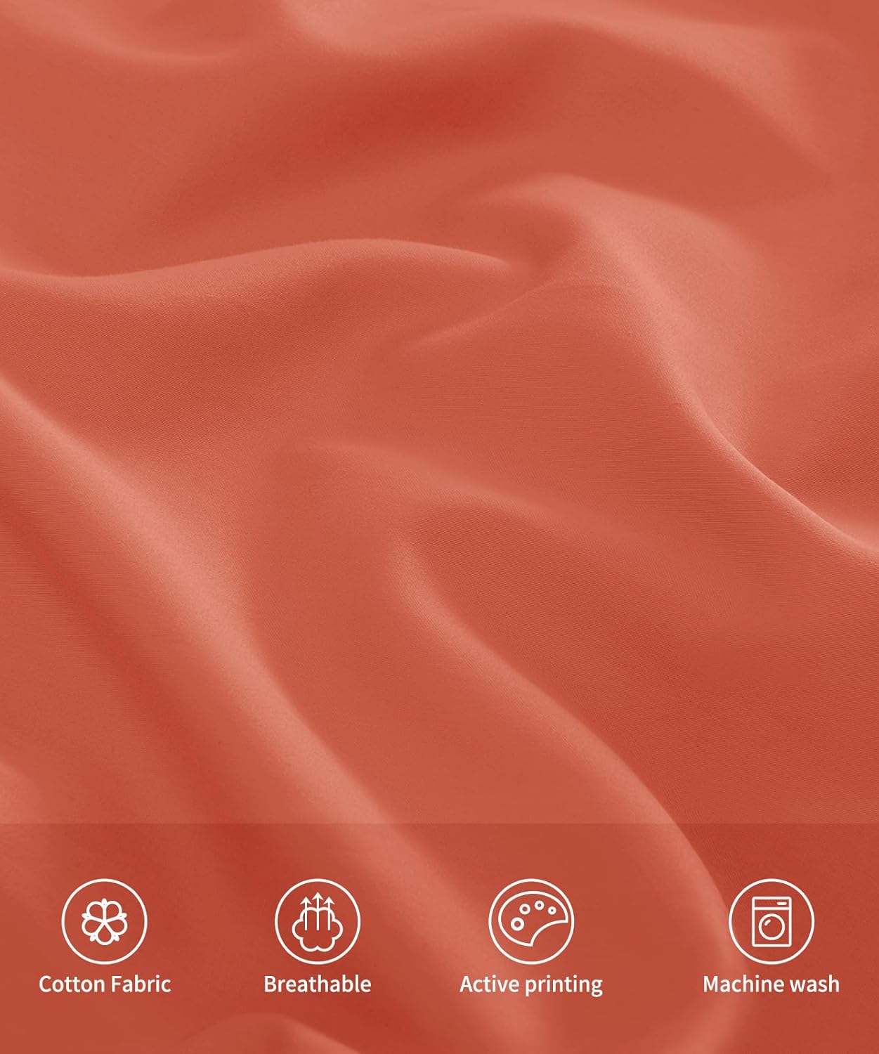 Warmstar Cotton Pillow Cases Queen Size Set of 2, 600 Thread Count Pillowcases 20x30 Inches, Soft Long Staple Cotton Pillowcases Breathable with Envelope Closure,Orange