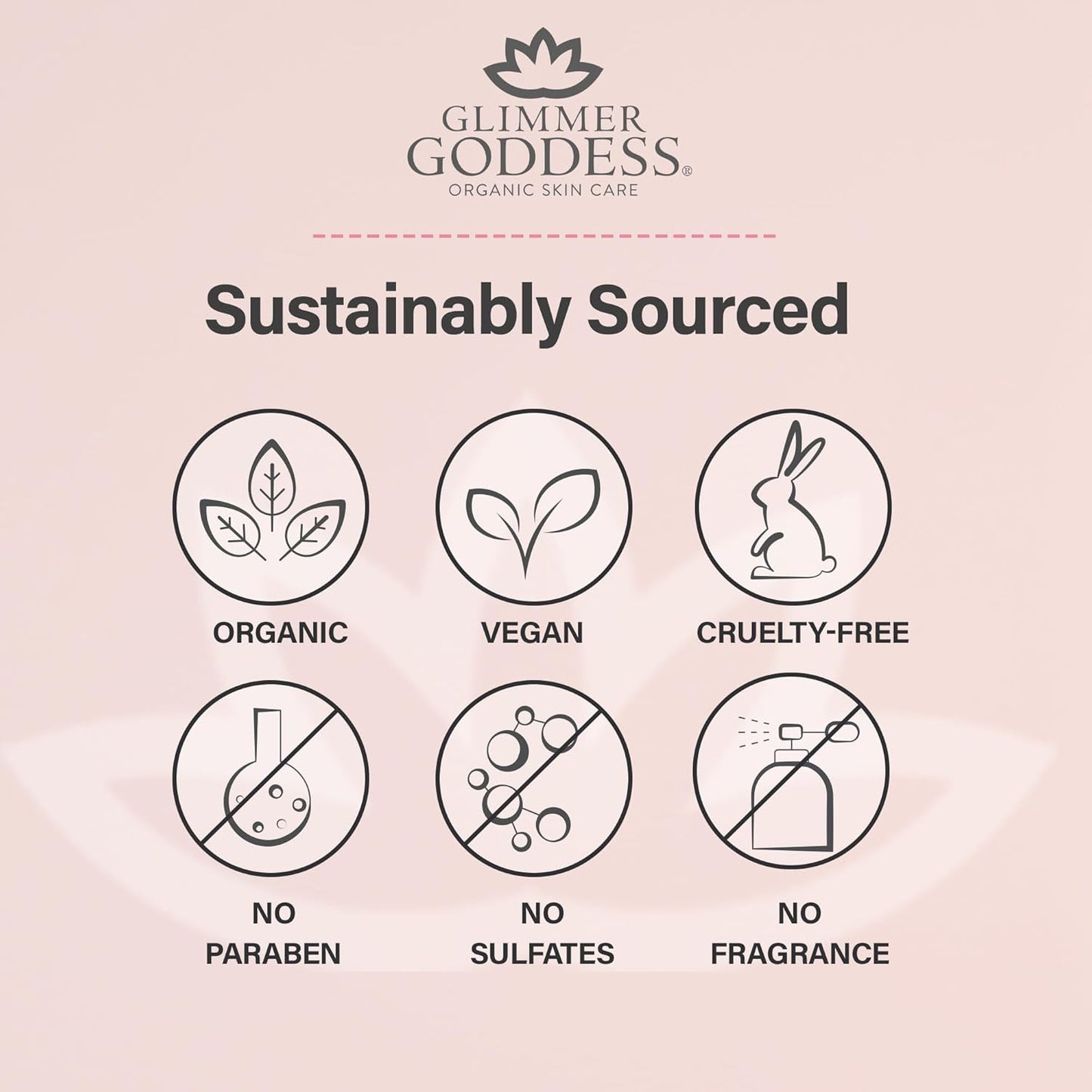 Glimmer Goddess Organic Whipped Body Butter for Women - Moisturizer Cream with Shea & Cocoa Butter, Almonds & Coconut Oil - White Ginger & Amber, 8oz