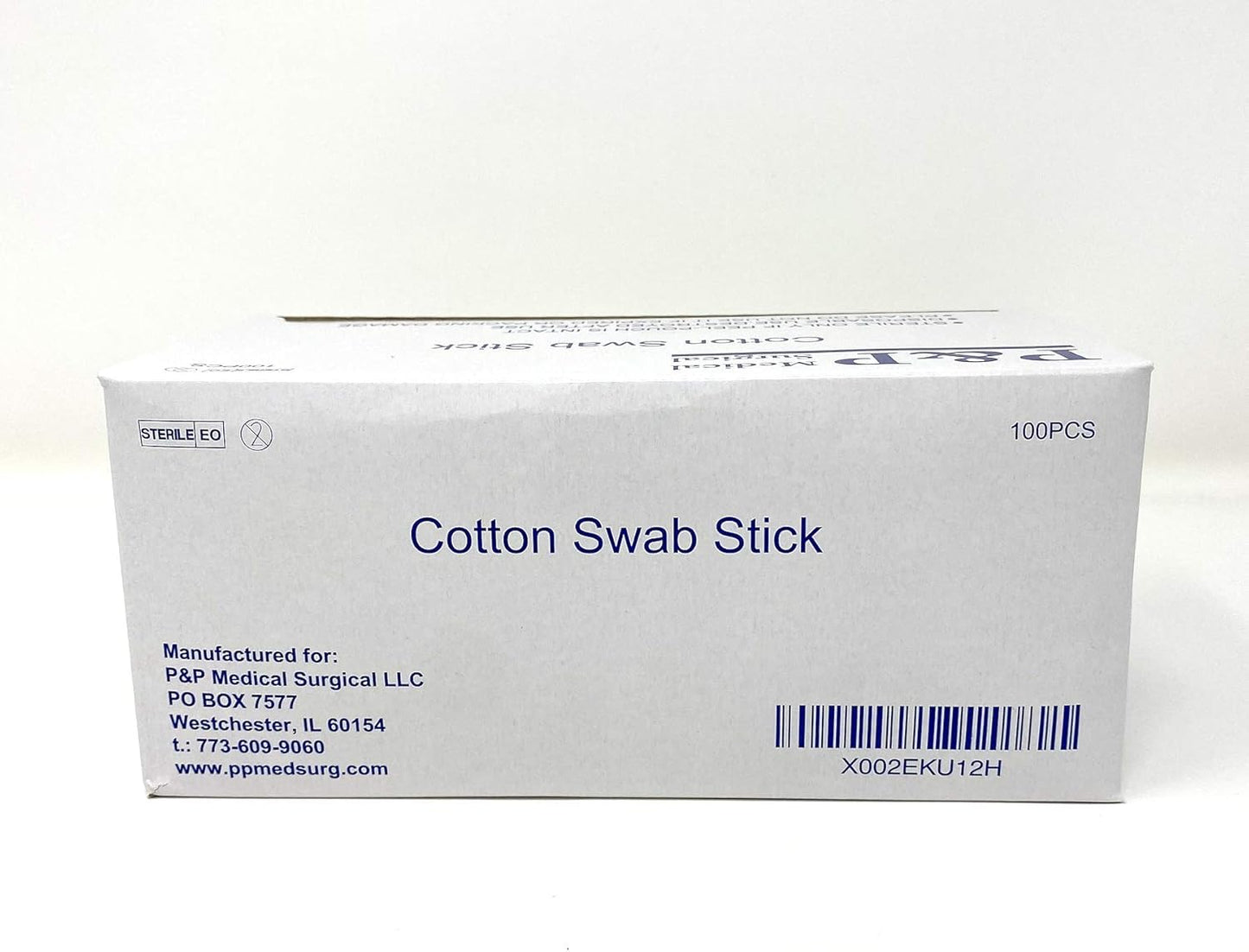 Sterile Cotton Tipped Applicator 6" by P&P MEDICAL SURGICAL Box of 100