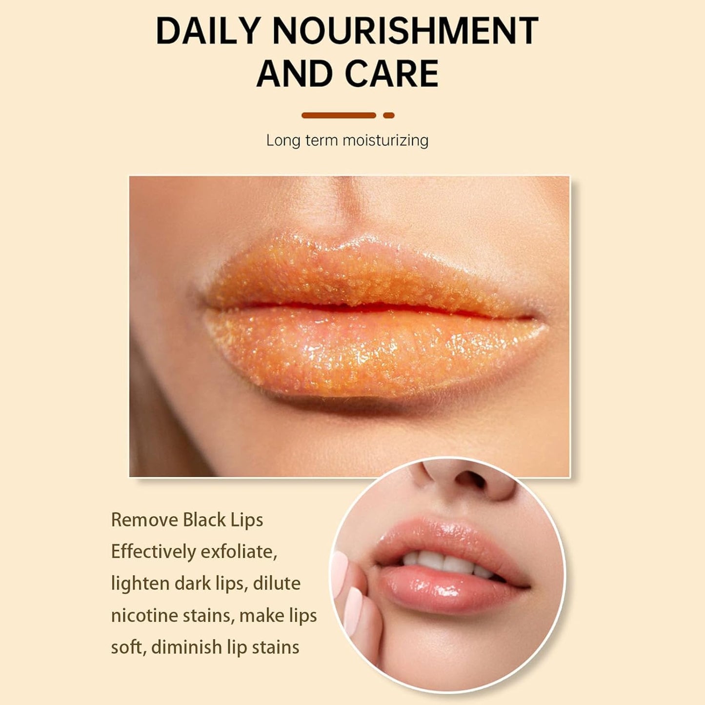 Natural Turmeric Lemon Lip Scrub for Dark Lips, Turmeric Lemon Lip Exfoliator Nourishing Sugar Lip Scrub with Aloe Vera Gentle Exfoliant for Dry and Chapped Lips Hydrates & Fade Lip Lines 100g