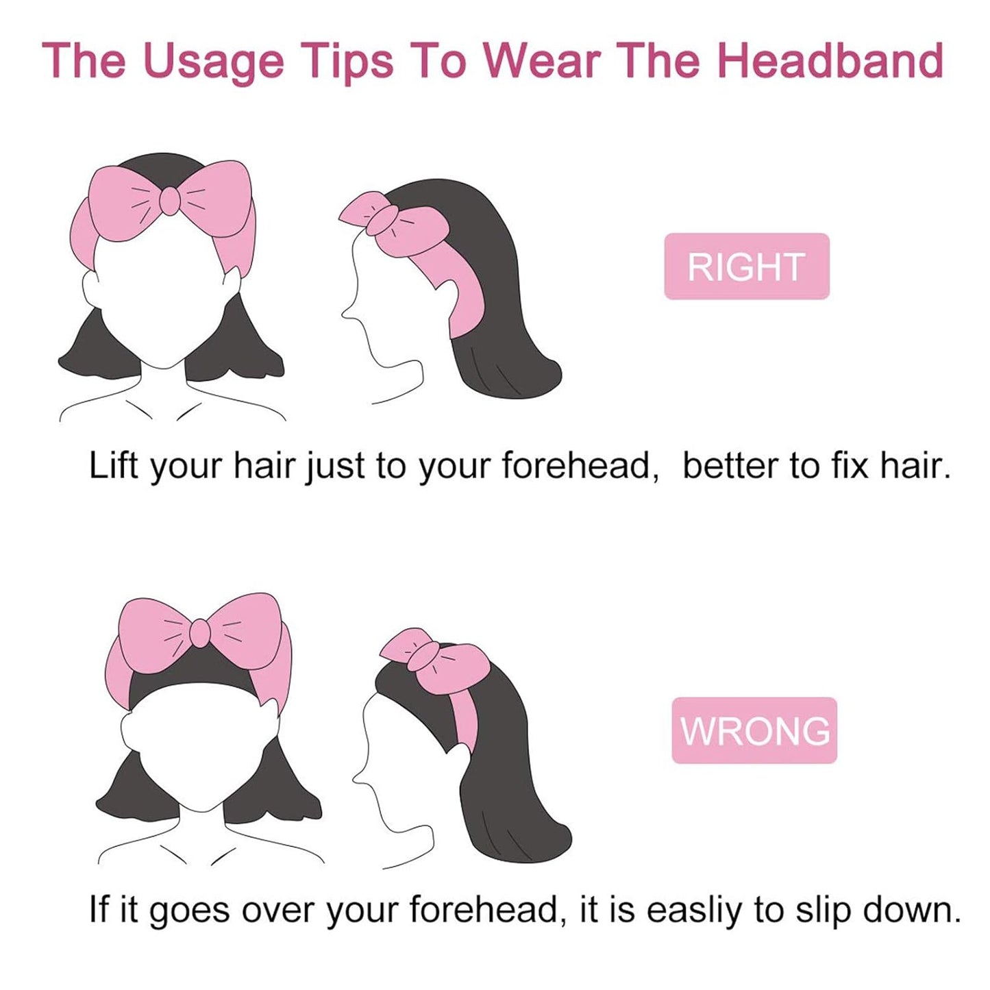 Casoty 6 Pcs Skincare Headband Bow Hair Band Spa Headband for Women Soft Coral Fleece Headbands for Washing Face Terry Cloth Head Band Makeup Head Band Face Wash Headbands