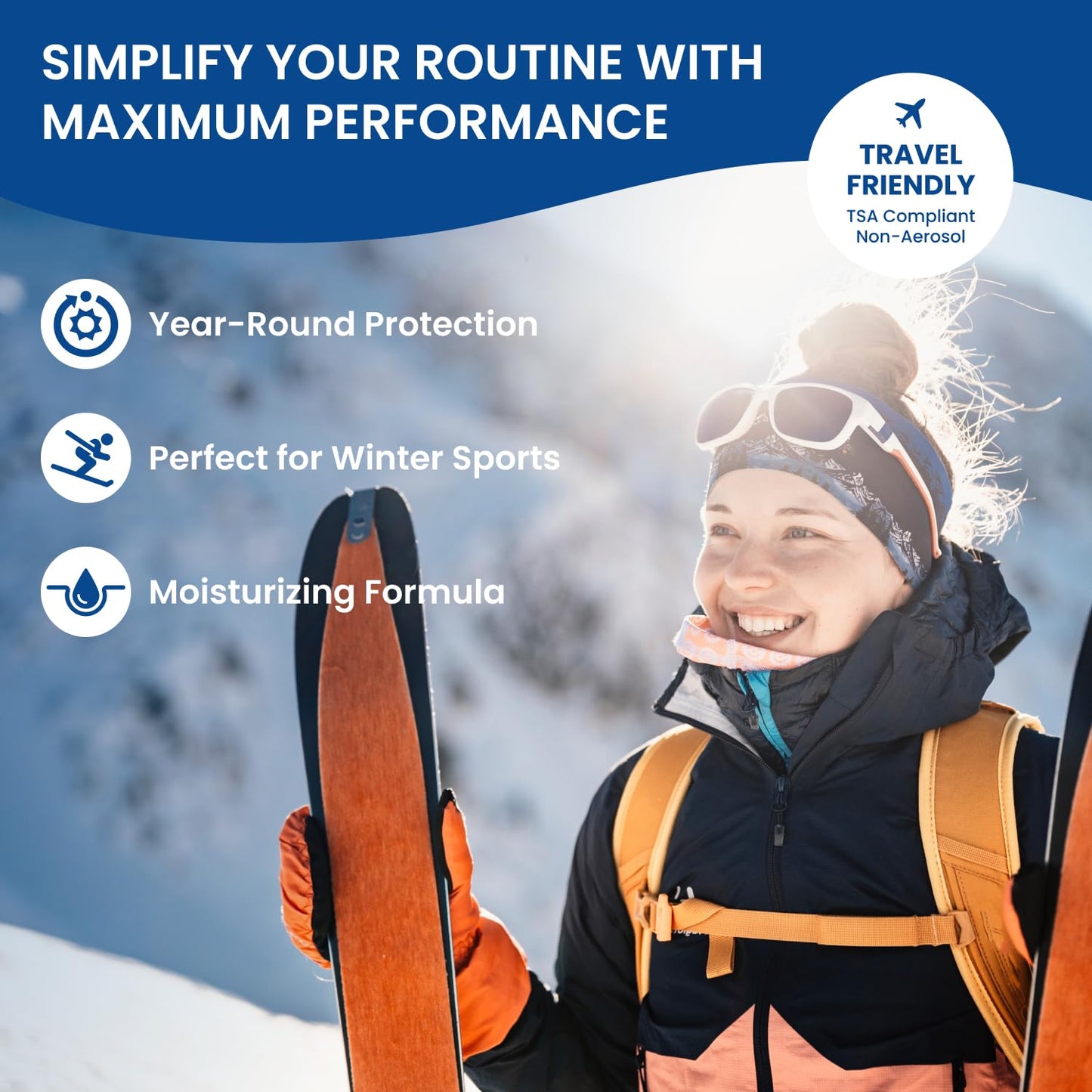 BU SPF 50 Kids Sunscreen Spray for Face and Body, Non Aerosol Spray, TSA Travel Size Sunscreen, Clear, Non Greasy, Water Resistant, Oil Free, Fragrance Free 1 oz