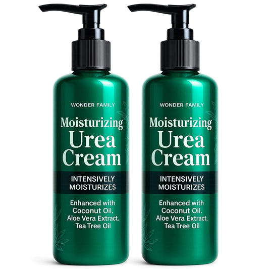 40% Urea Cream for Feet with 2% Salicylic Acid Aloe Tea Tree Oil for Skin - Athletes Foot Cream Extra Strength - Dry Hand Cream for Dry Cracked Hands - Urea Cream 40 Percent, 2 Pack
