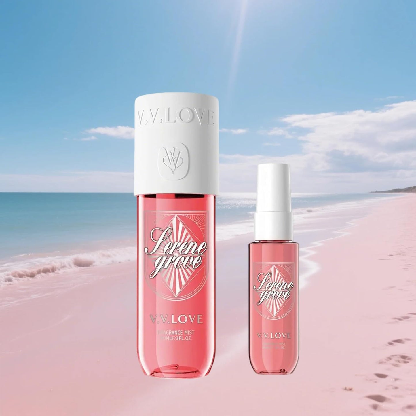 Hongsheng 2 PCS Women's Body Mist and Hair Fragrance Travel Set, 3 Fl Oz + 1.3 Fl Oz Spray, Sweet Scented Perfume Gift Set for Women (Plums)