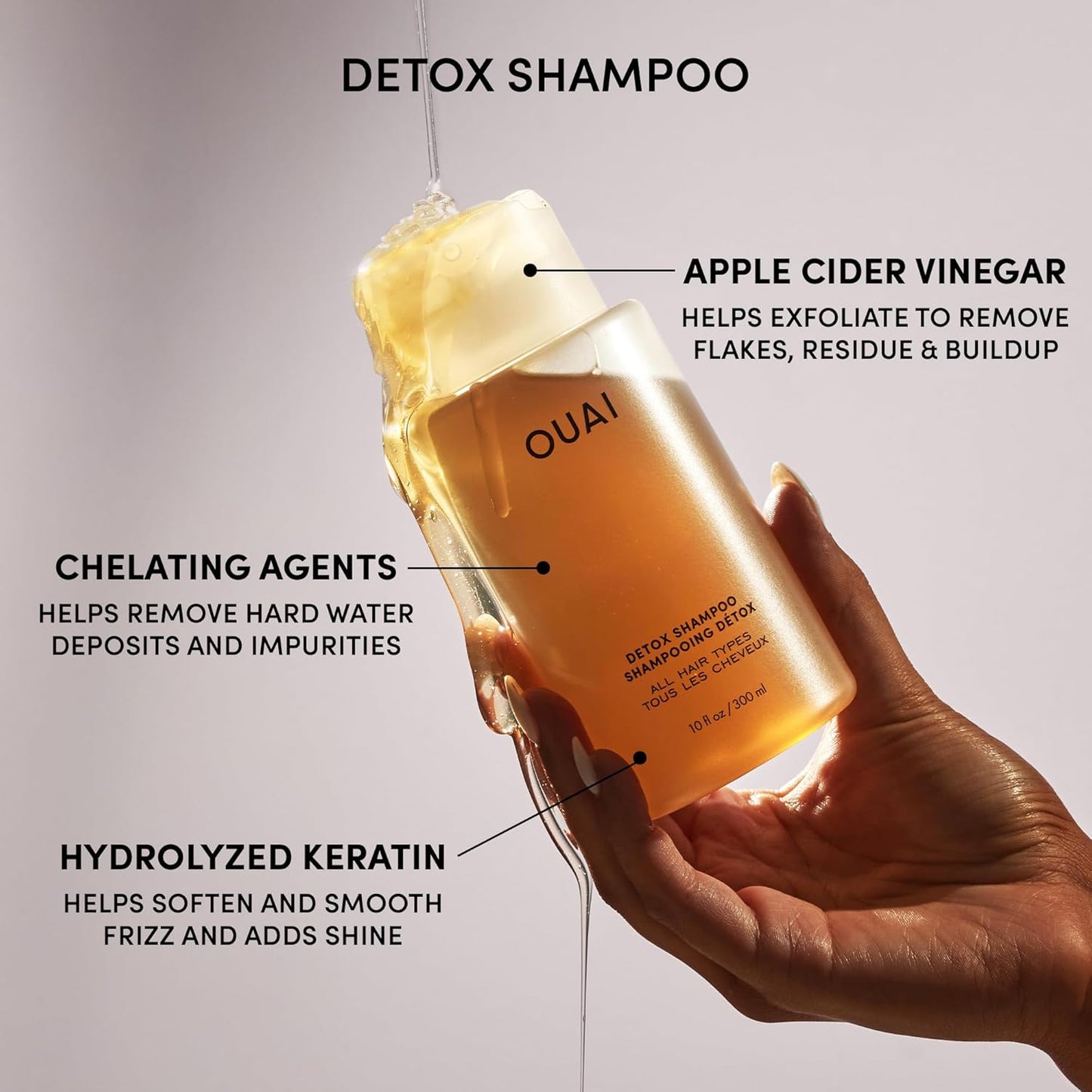 OUAI Scrub It All A-OUAI Hair Care Set - Clarifying Shampoo & Exfoliating Body Scrub Duo - Hair Care Kit with Detox Shampoo & Travel Size Body Scrub (2 Count)