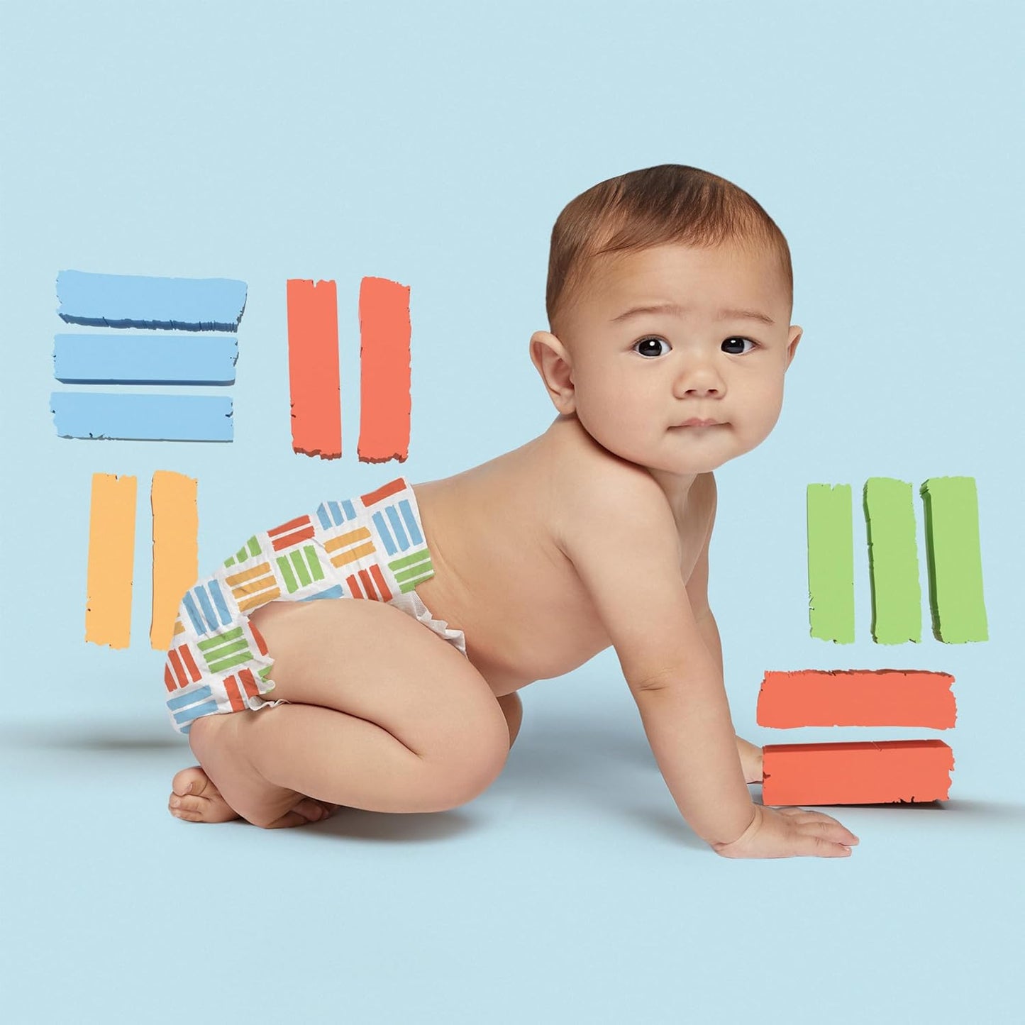 Hello Bello Premium Diapers Size 1, Balloon Buddies & Crosshatch Cuties Designs, 82ct Club Box