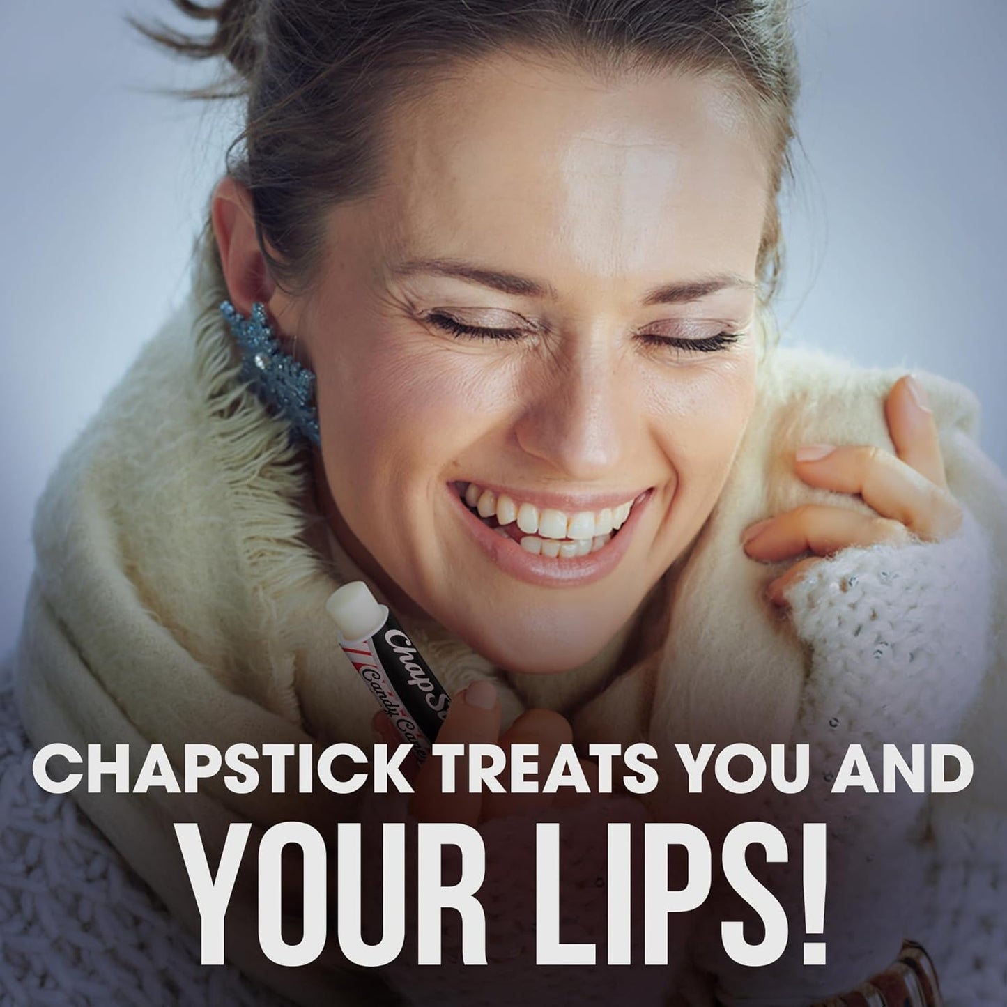 ChapStick Bulk Lip Balm, Candy Cane, 36-Count (12 Packs of 3) – Fresh & Minty Lip Moisturizer, Stocking Stuffer, 0.15 Oz Ea