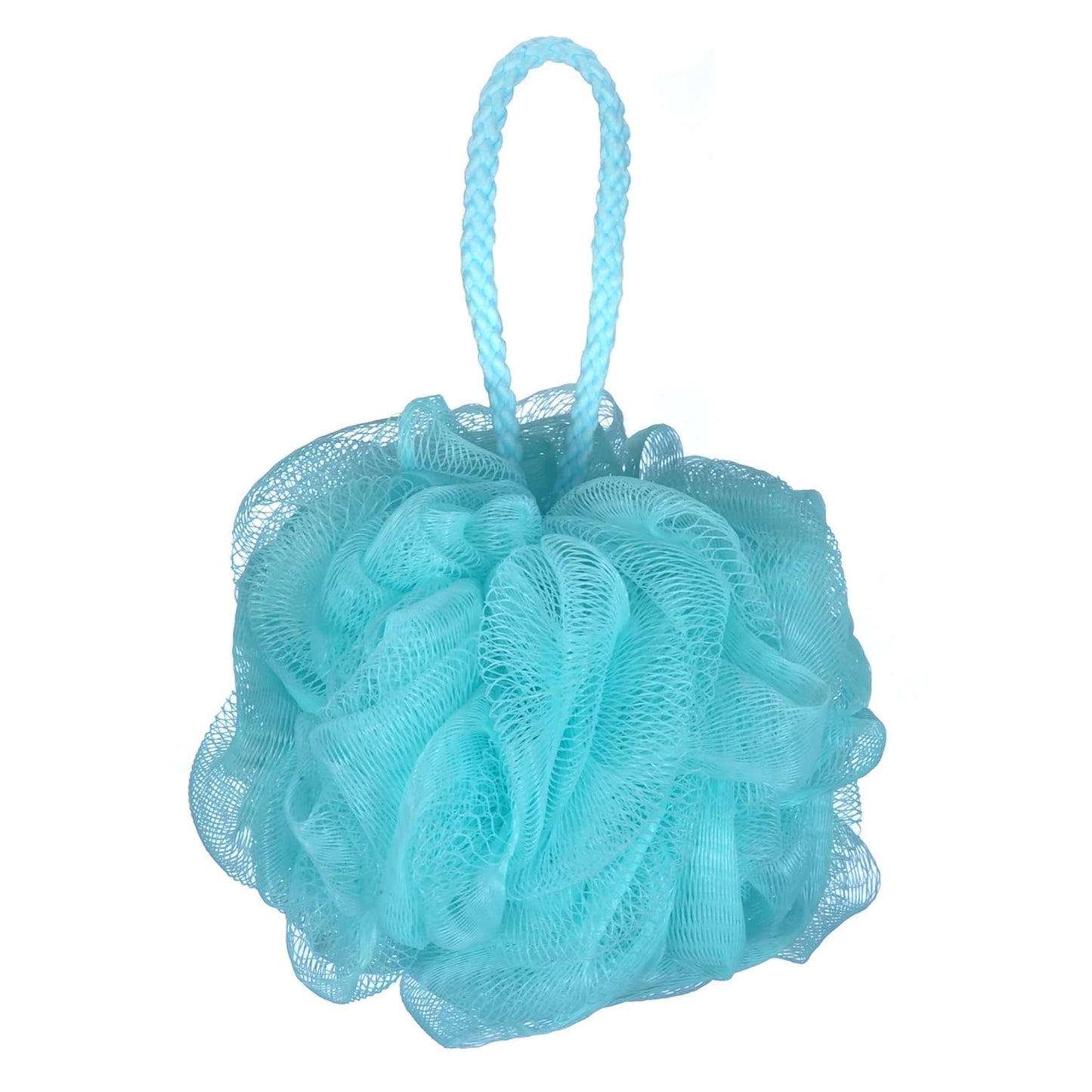 60g/pcs Mesh Bath Pouf Shower Loofahs Shower Puff Pack of 4 (Blue)
