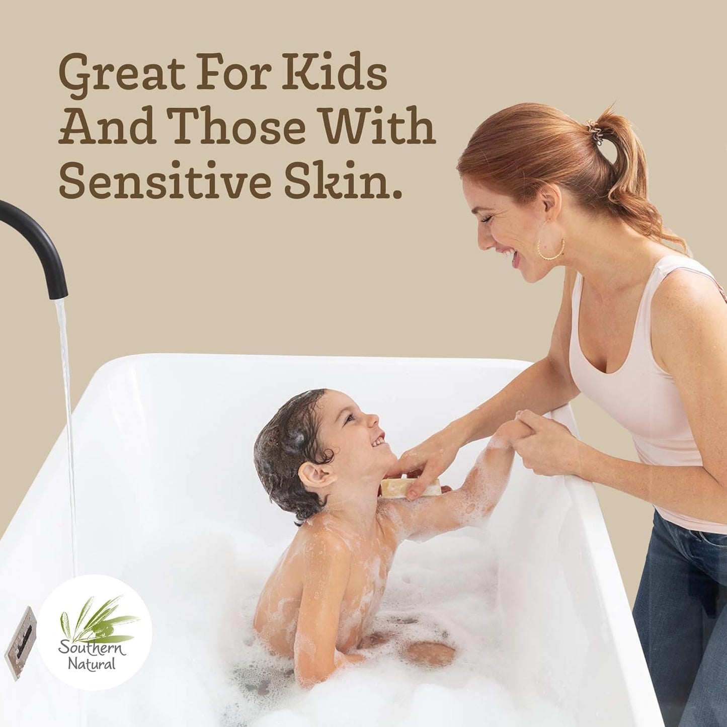 Southern Natural Goat Milk Soap Bar (Variety 3 Pack) Lavender, Lemongrass, Spa Fusion - For Dry Sensitive Skin. Natural Handmade Soap For Face and Body.(Each Bar 4-4.5 oz)