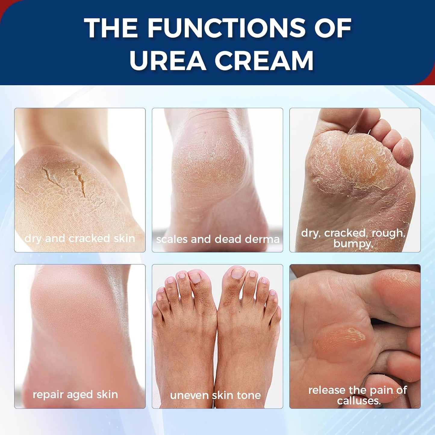 OUKEYA Urea Cream 42 Percent with 2% Salicylic Acid Tube, Urea Cream 40 Percent For Feet Maximum Strength, with Foot Callus Remover, Nano Glass Foot File