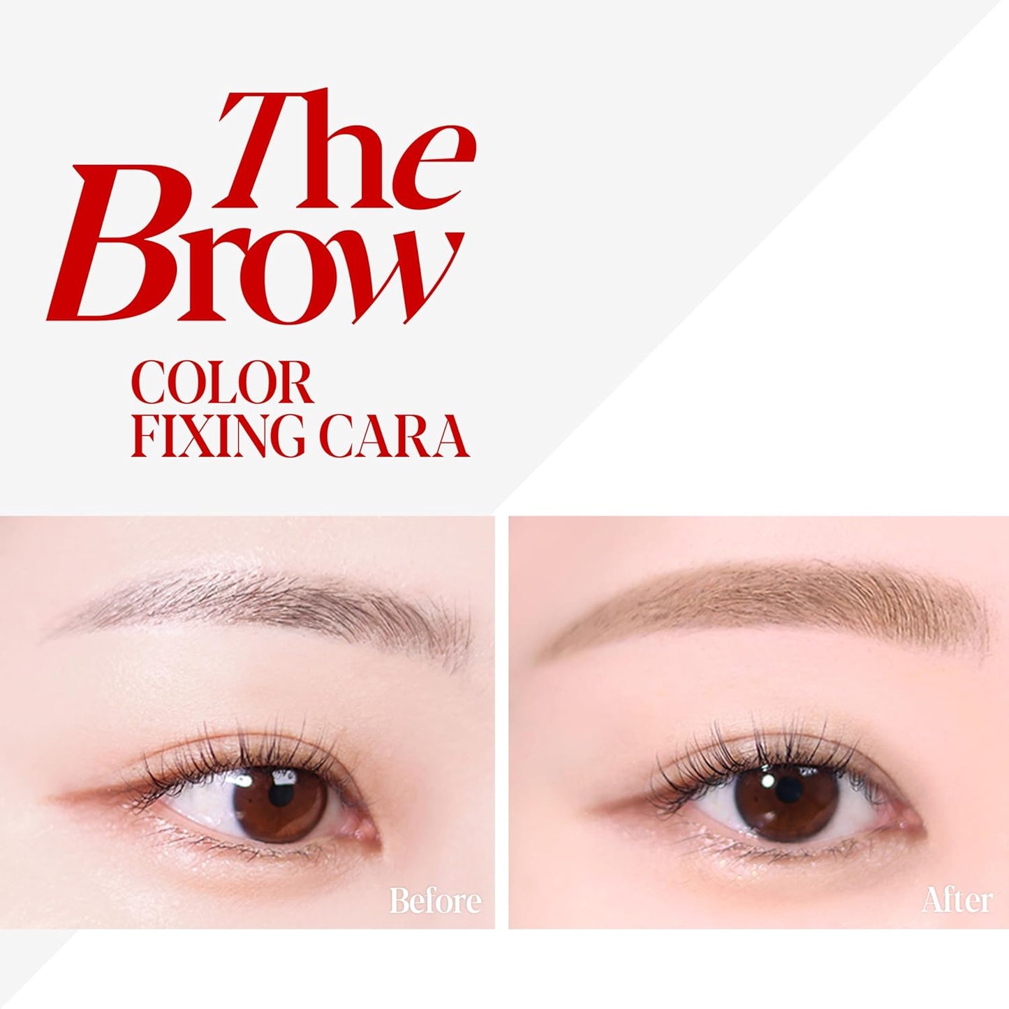 Espoir The Brow Color Fixing Cara #1 Beige 0.1 fl oz | Easy Fixing without Clumping with Skinny Brush | Long Lasting Smudgeproof Eyebrow Mascara | Soft Mood Coloring Tinted Gel | Korean Eye Makeup