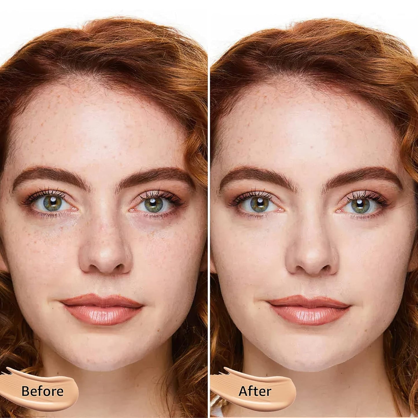 Air Cushion CC Cream - Moisturizing BB Cream Foundation, Long-Lasting Waterproof New Mushroom Head Cushion Foundation Concealer for Even Skin Tone (Nude, 1 PCS)