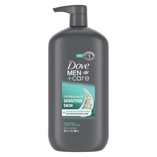 DOVE MEN + CARE Body & Face Wash Sensitive Skin For Hydrated, Smooth Skin - 30 oz