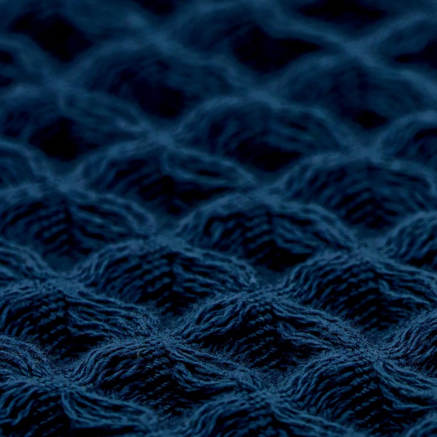 Hair Towel | 100% Cotton Silk Hair-Drying Waffle Wrap Turban for Women, Ultra-Absorbent, Anti Frizz, Hair Damage Protection for Straight and Curly Hair (Ocean Blue, Pack 1)