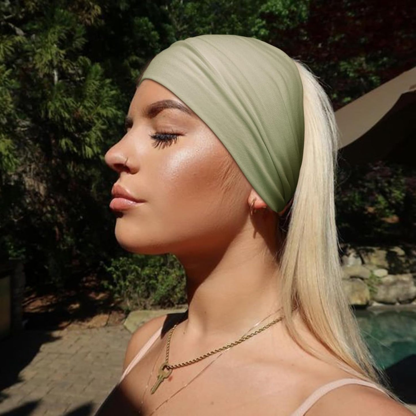 DRESHOW 4 Pack Turban Headbands for Women Wide Vintage Head Wraps Knotted Cute Hair Band Accessories