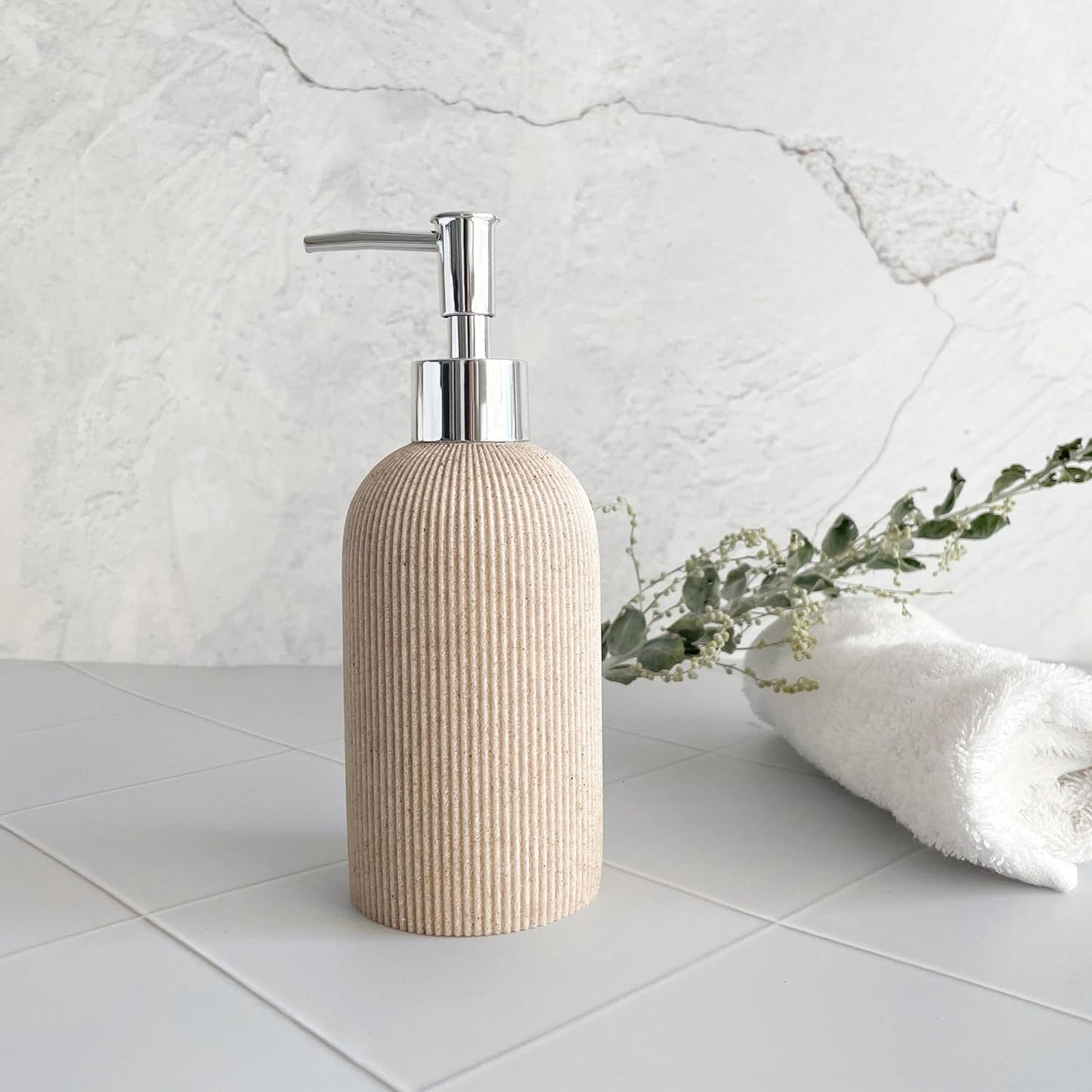 10 Pump Head Replacement for Soap Dispenser, 28/400 Threads Standard Size, for Bathroom and Kitchen (Clear Silver)