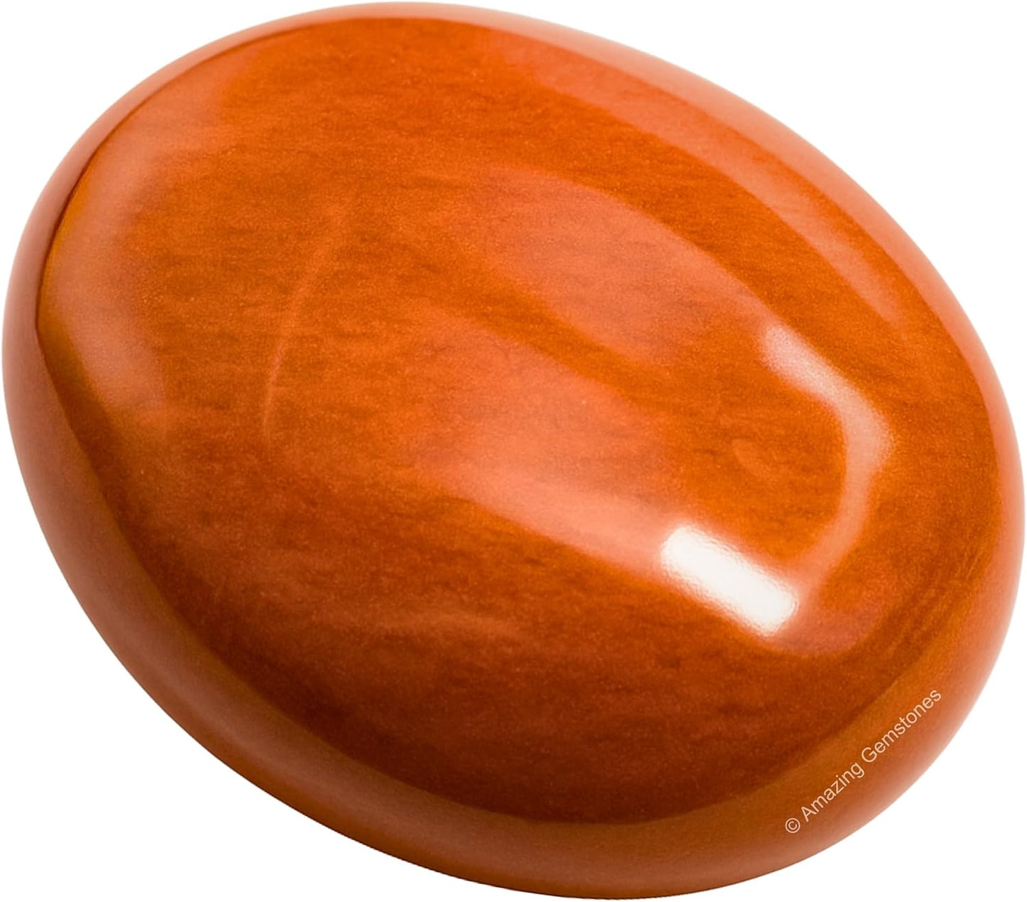 Amazing Gemstone Chocolate Jasper Crystals and Healing Stones - Large Palm Stone Crystals Piedra - Crystal for Good Luck, Positive Energy, Meditation - Unique Stocking Stuffers and Birthday Gifts