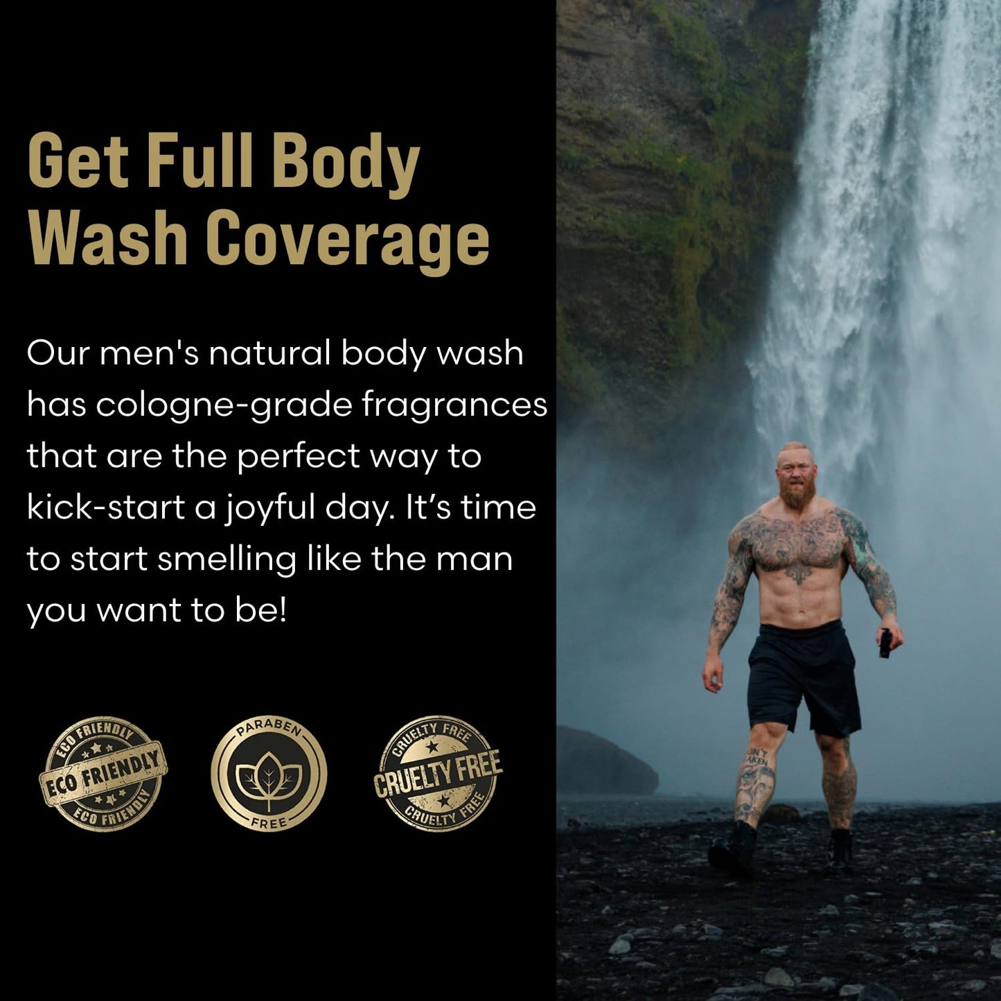 The Beard Struggle Men's Body Wash Surtr's Fury - Platinum Collection - Skin Cleaning Agent - Natural Body Wash - Shower Gel Liquid Soap - 240 mL / 8 US. fl. oz.