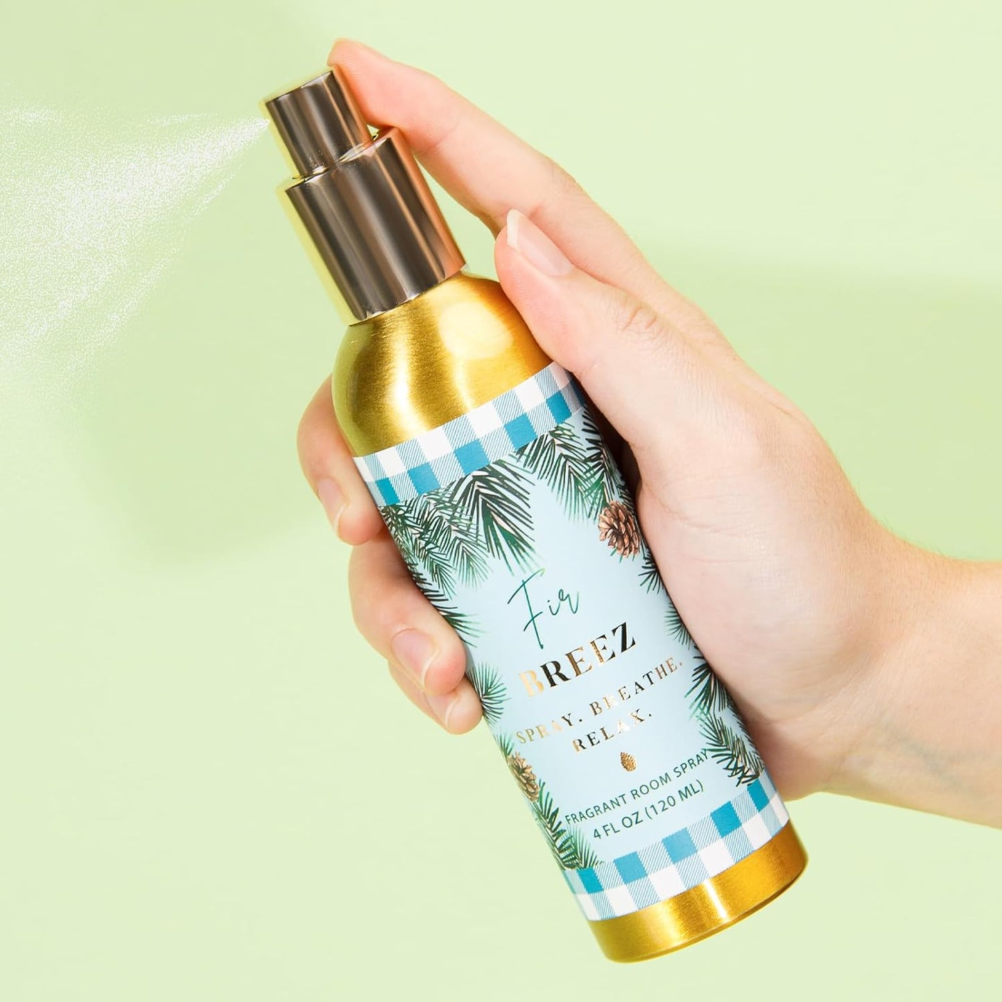 Room Spray, Fir, 4 fl oz, Air Freshener for Home, Long-Lasting Odor Eliminator for Bathroom and Office