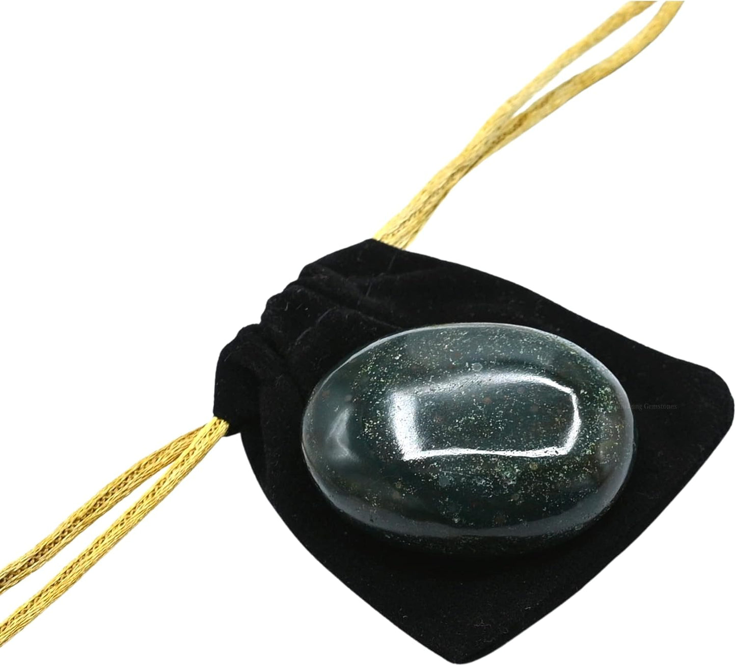Amazing Gemstone Bloodstone Crystals and Healing Stones - Large Palm Stone Crystals Piedra - Crystal for Good Luck, Balanced Positive Energy, Meditation - Unique Stocking Stuffers and Gifts for Women
