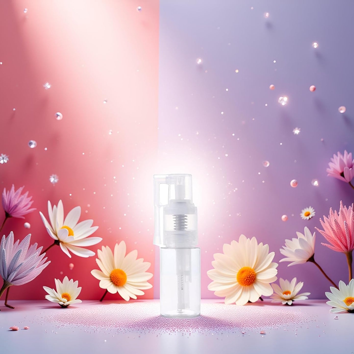 White 14ml Powder Spray Bottle,Refillable Hair Fiber Applicator, Empty Powder Cosmetics Bottles,Glitter Spray Bottle for Craft Scrapbooking Refillable Cosmetic Spray Bottles Tools and Accessories