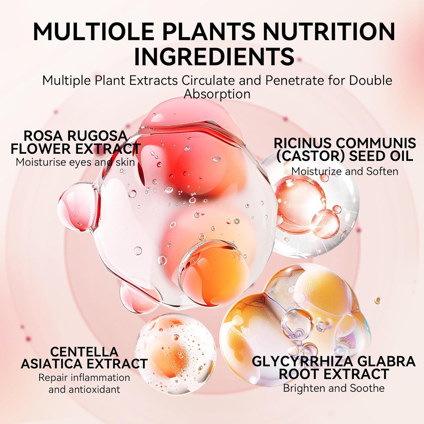 BREYLEE Rose Eye Mask, Under Eye Patches with Collagen & Hyaluronic Acid, Treat Puffy Eyes, Dark Circles, Wrinkles & Fine Lines, Smoothing Skin Care for Women & Men - 60 Pcs