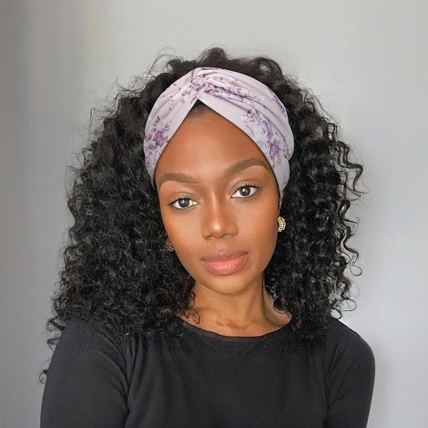 DRESHOW 4 Pack Turban Headbands for Women Wide Vintage Head Wraps Knotted Cute Hair Band Accessories