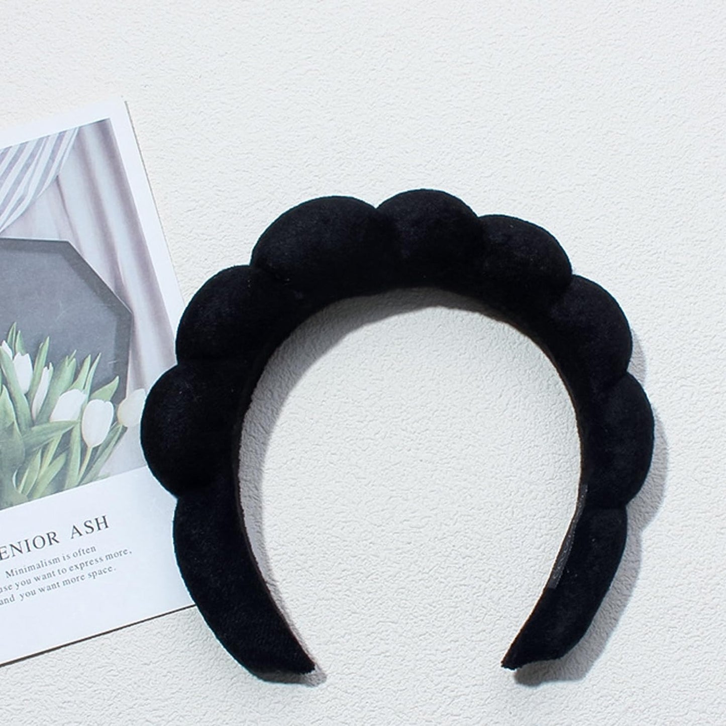 Spa Headbands for Washing Face Makeup Skin Care Headband Women Bubble Facial Beauty Headbands Puffy Shower Towel Band Hair Headband