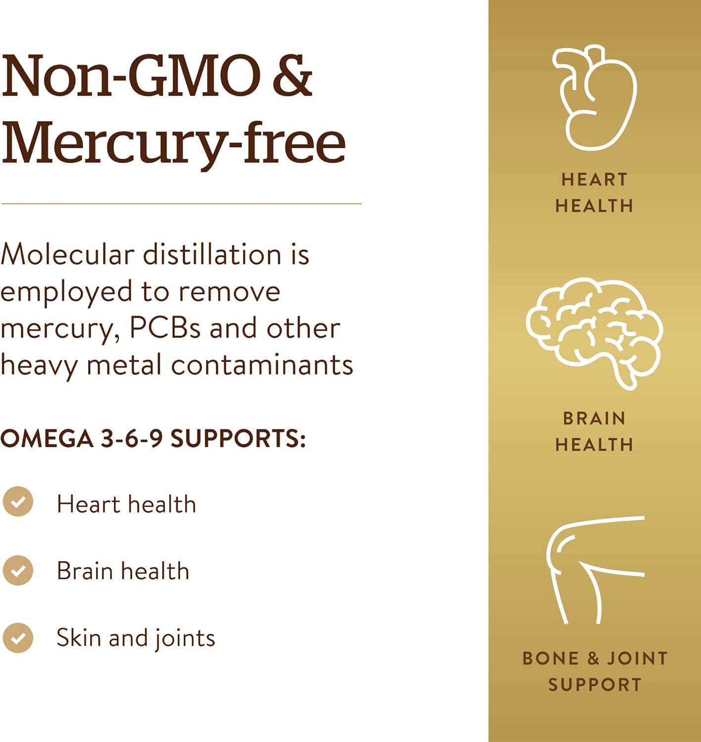 Solgar 1300 mg Omega 3-6-9, 120 Softgels - Fish Oil Supplement - Support for Joint & Skin Health - Includes Flaxseed & Borage - Contains EPA & DHA Omega 3 Fatty Acids - 40 Servings