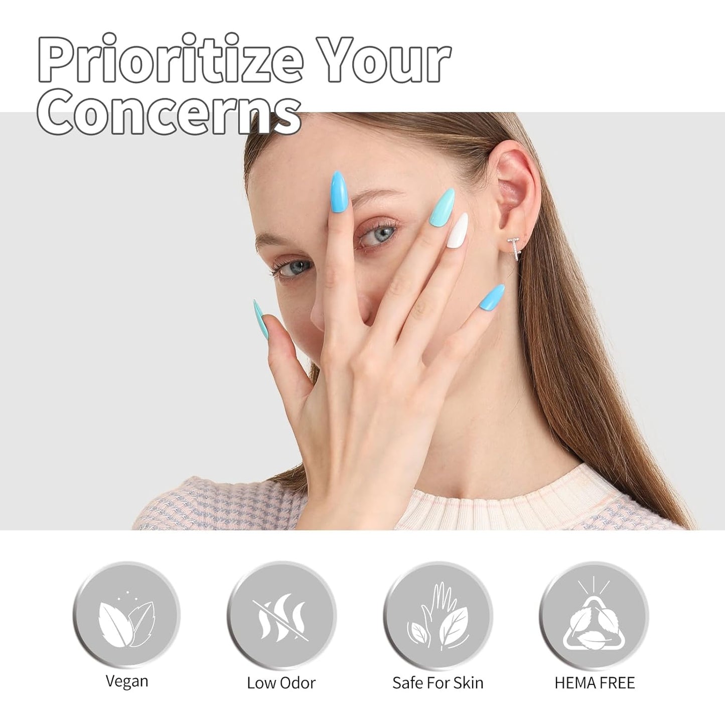 CANNI CC2 Gel Nail Polish Set, 30 Pcs 9ml White Pink Nude Blue Pastel Gel Polish Kit Soak Off LED Natural Nail Polish Set Nail Art Starter Manicure Salon DIY at Home