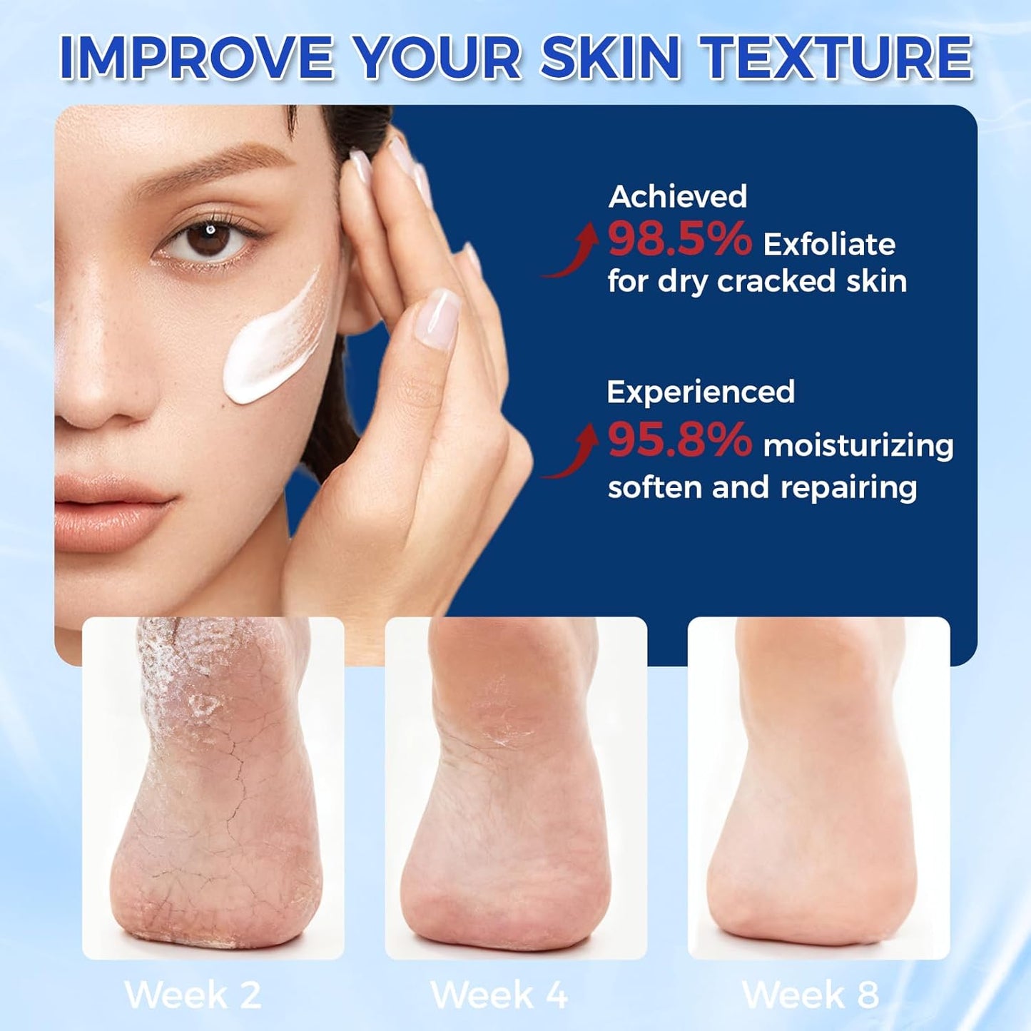 OUKEYA Urea Cream 42 Percent with 2% Salicylic Acid Tube, Urea Cream 40 Percent For Feet Maximum Strength, with Foot Callus Remover, Nano Glass Foot File