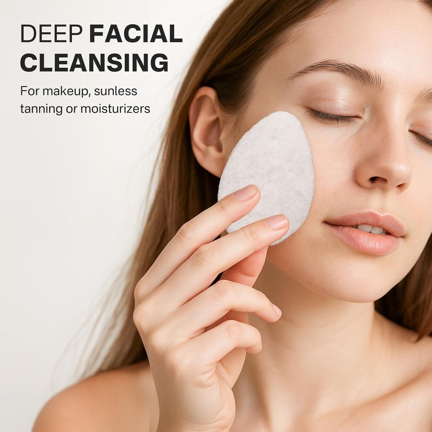 Yiclick 6 Packs Exfoliating Facial Sponge - Daily Cleansing Face Scrubber Exfoliator, Makeup Blackhead Remover Tools, Face Scrub Brush, Reusable Exfoliating Pads for Women