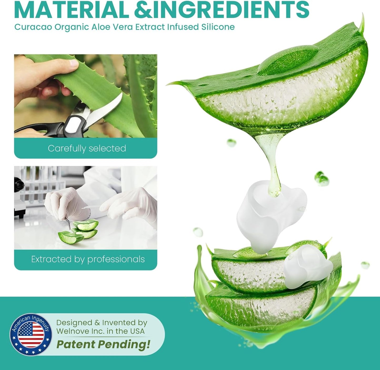 Welnove Gel Toe Separators - 10 Pack Toe Spacers with Aloe Vera Extract for Overlapping Toes, Bunions, Big Toe Alignment, Bunion Relief - Soft Silicone Toe Corrector for Men Women FSA or HSA Eligible