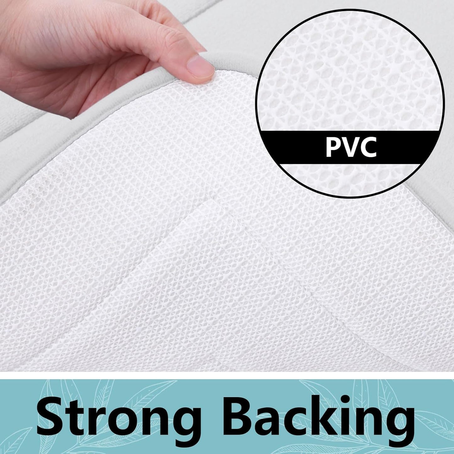 Arotive Memory Foam Bathroom Rug Mat 47x20, Ultra Soft and Absorbent Bath Mat, Machine Wash Dry, Comfortable Bath Rug Carpet for Bathroom Floor, Tub and Shower, Ivory