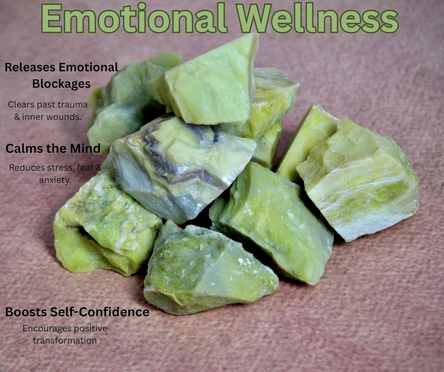 Serpentine Raw Crystals Natural Healing Stones for Kundalini Awakening, Chakra Balancing, Meditation, Reiki, Energy Work, Wire Wrapping & Spiritual Home Decor