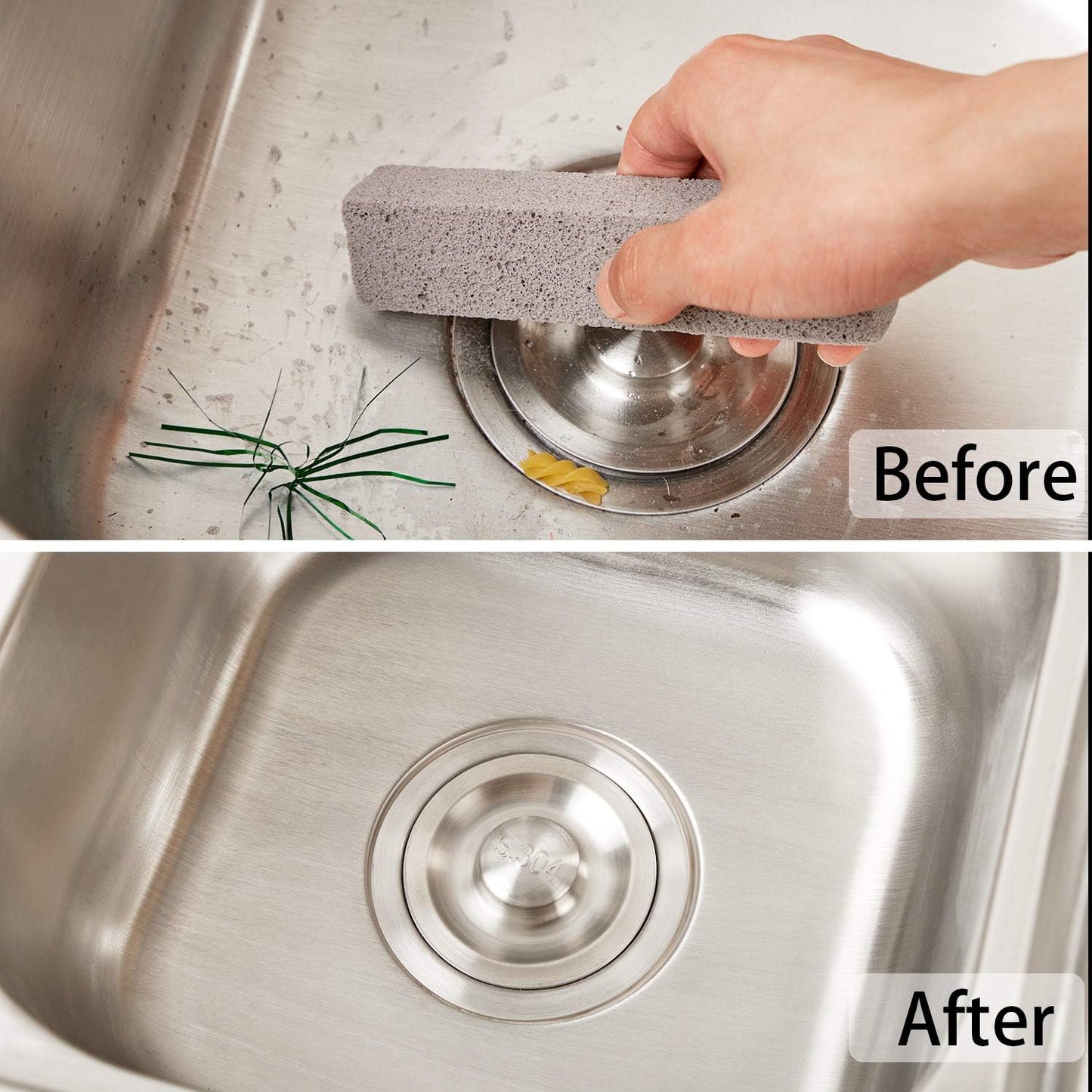 Chinco 48 Packs Pumice Stick for Cheaning, Pumice Scouring Stone Pad Removing Stain Grime Without Leaving Scratches for Kitchen Oven Stove Home Bathroom Toilet Pool House Cleaning Supplies