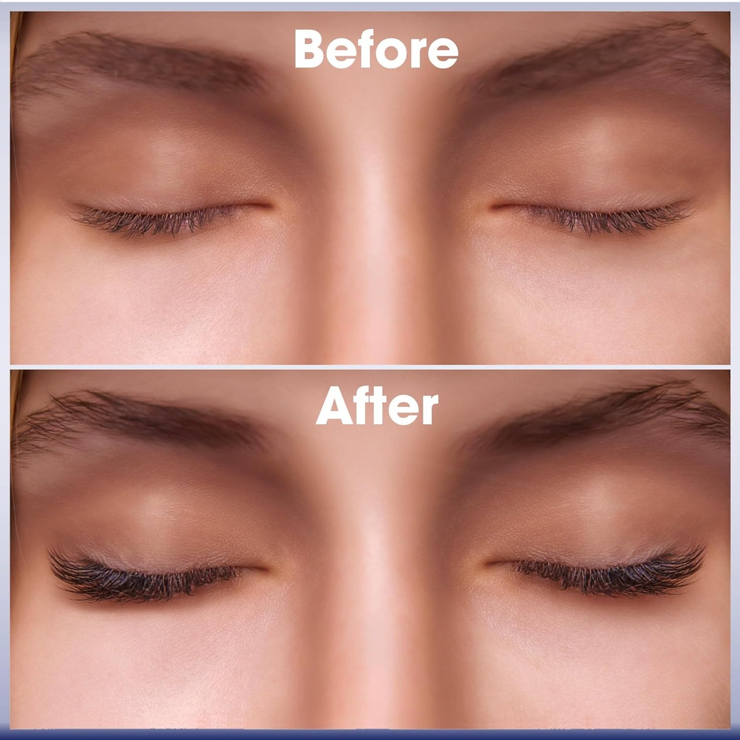 Eyebrow & Eyelash Growth Serum for Sensitive Eyes (2 in 1) - Peptide, Castor Oil & Natural Extract in Formula to Strengthen Thicken Lengthen Lash and Brow - 3mLx2 for 3 Months Supply