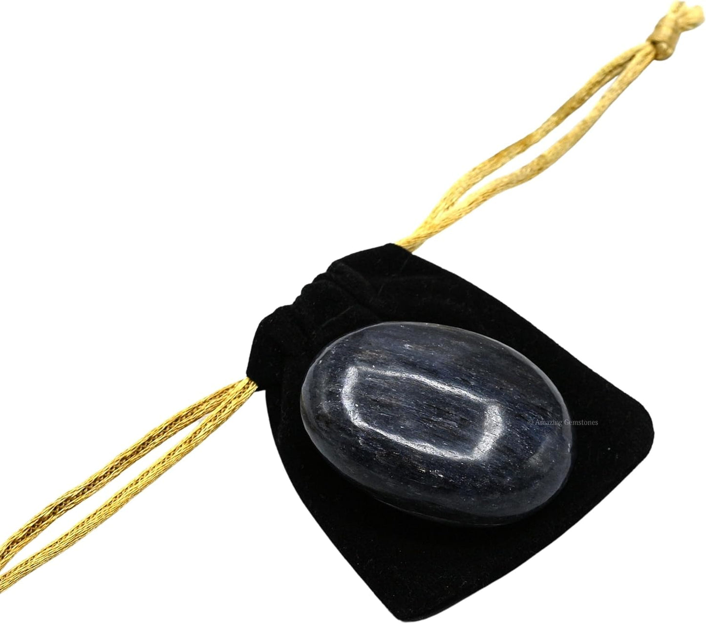 Amazing Gemstone Blue Aventurine Crystals and Healing Stones - Large Palm Stone Crystals Piedra - Crystal for Good Luck, Positive Energy, Meditation - Unique Stocking Stuffers and Gifts for Women, Men