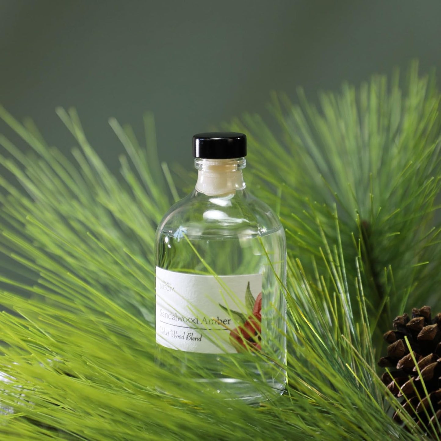 Reed Diffuser Set, 3.52 oz (100ml) Scented Diffuser with Sticks Home Fragrance Reed Diffuser for Bathroom Shelf Decor, Ideal Gift for Woman (Lemongrass Sage)