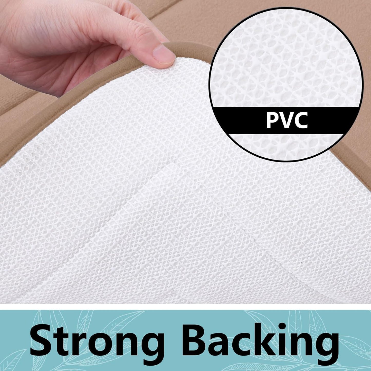 Arotive Memory Foam Bathroom Rug Mat 30x20, Ultra Soft and Absorbent Bath Mat, Machine Wash Dry, Comfortable Bath Rug Carpet for Bathroom Floor, Tub and Shower, Camel