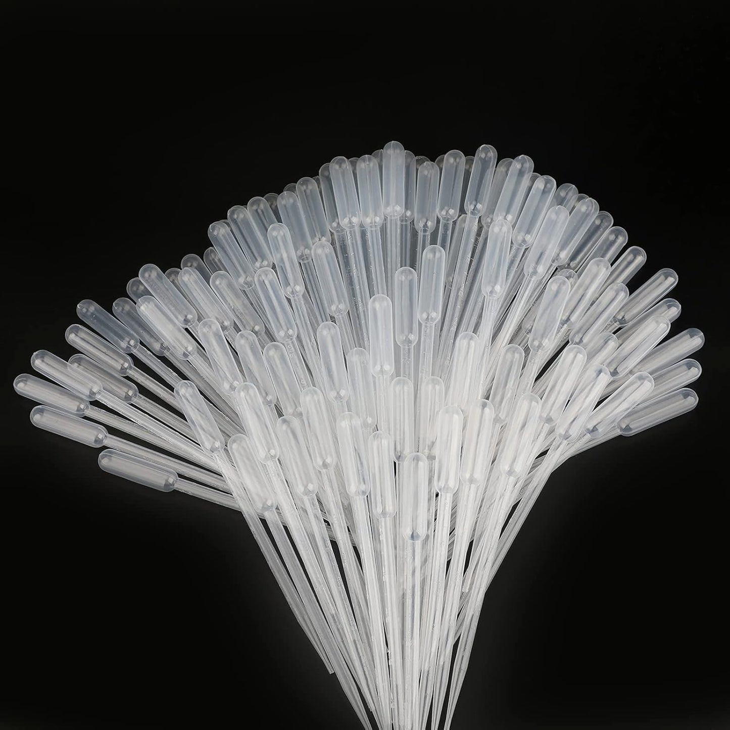 G2PLUS 100PCS 5ml Transfer Pipettes, Plastic Graduated Pipettes, Calibrated Disposable Dropper for Liquid, Essential Oils, Science Laboratory, Experiment, Make up Tool