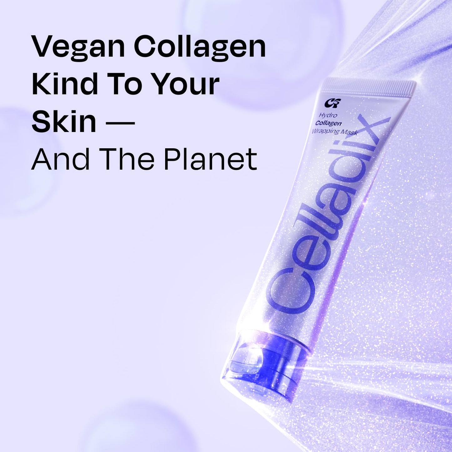 Hydro Collagen Wrapping Mask – Overnight Hydrating & Firming Peel-Off Face Mask, Vegan Collagen, Niacinamide–Pore Minimizing & Radiance Boost, Korean Skincare, 2.53 Fl Oz (Jelly Brush Set)